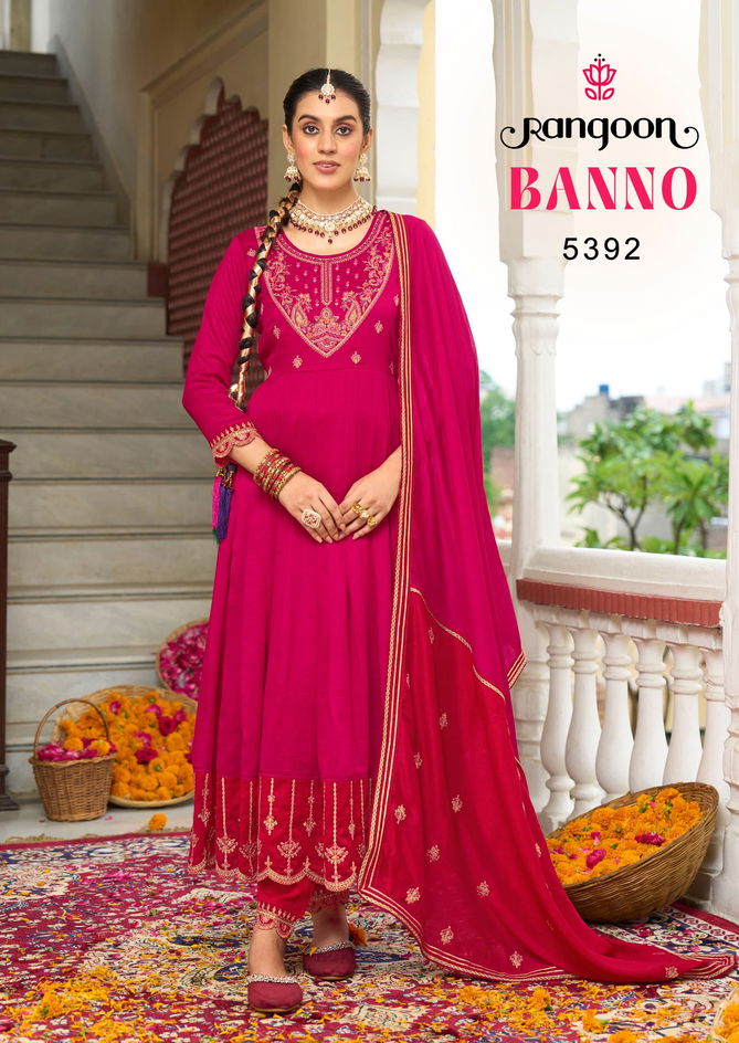 Banno By Rangoon Silk Designer Kurti With Bottom Dupatta Wholesale Price In Surat